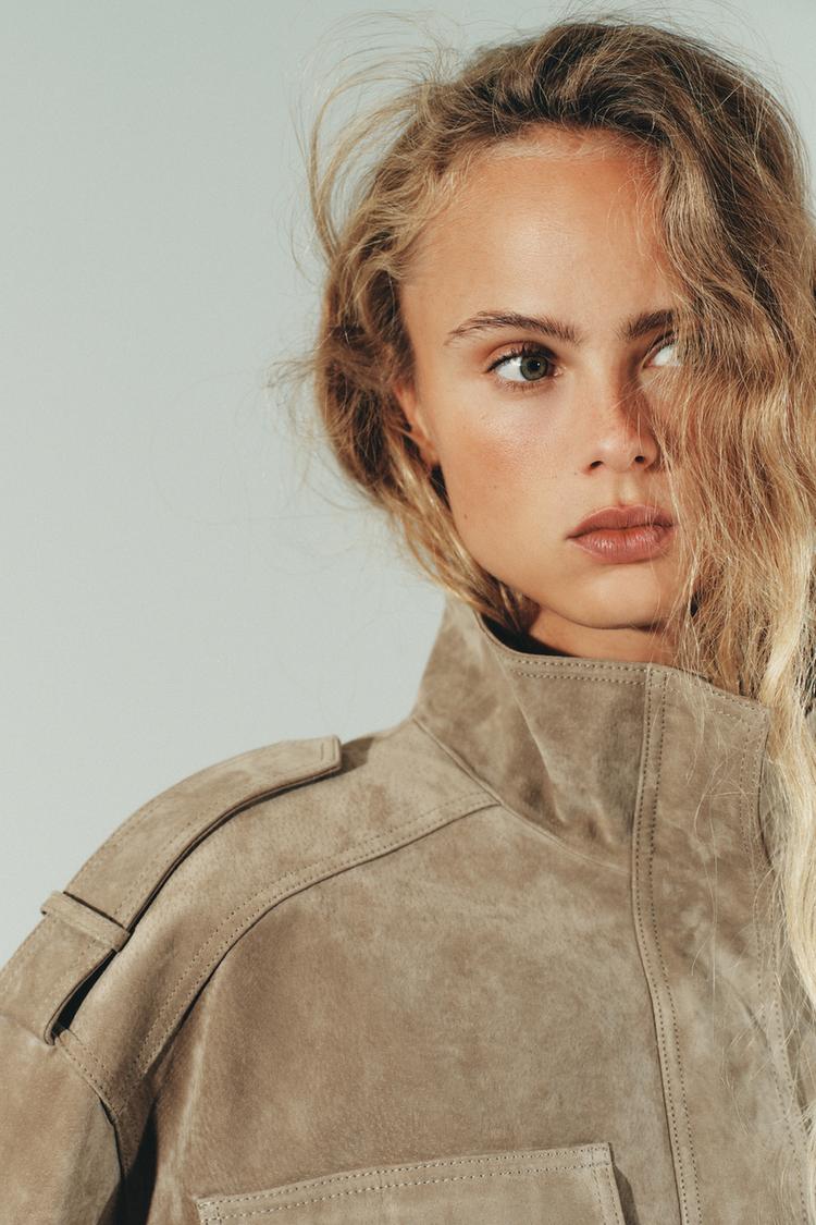 Giullaria Suede Oversized Jacket
