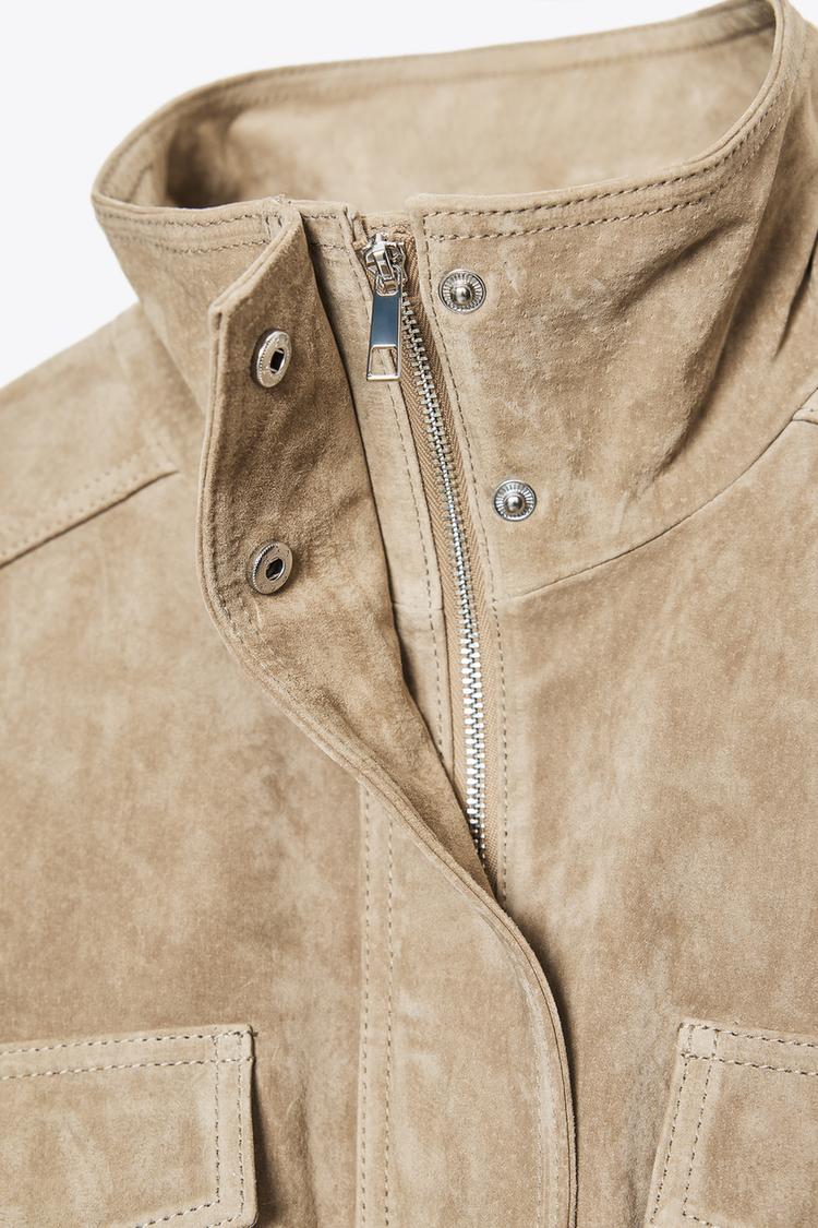 Giullaria Suede Oversized Jacket