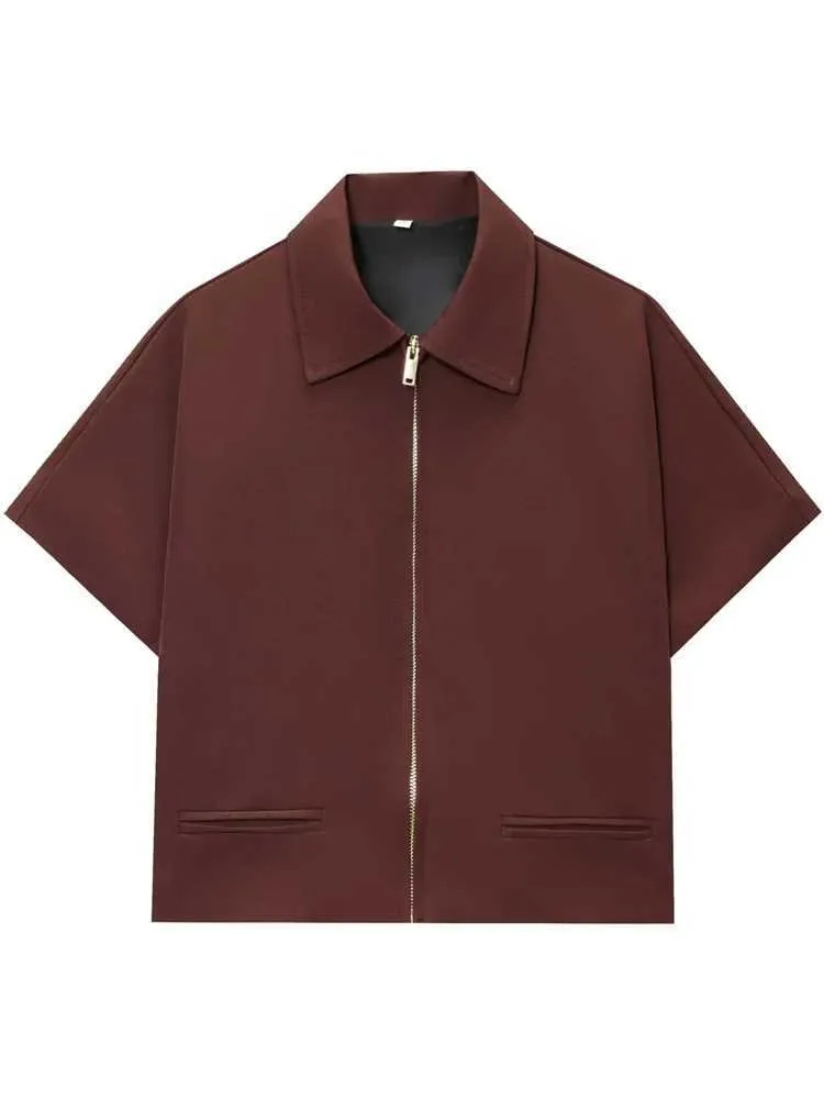 Venora Zip Front Structured Summer Top