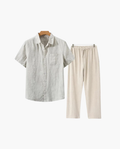 FRIENDZWEAR Short Sleeve Linen Set