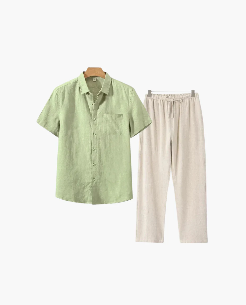 FRIENDZWEAR Short Sleeve Linen Set