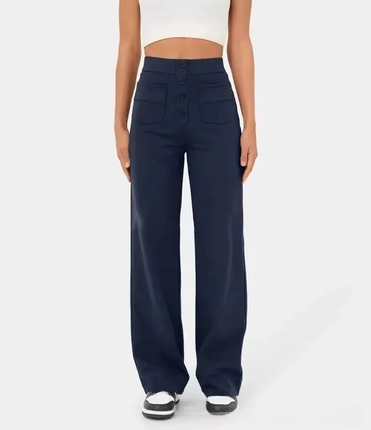 High Waist Wide Leg Pants