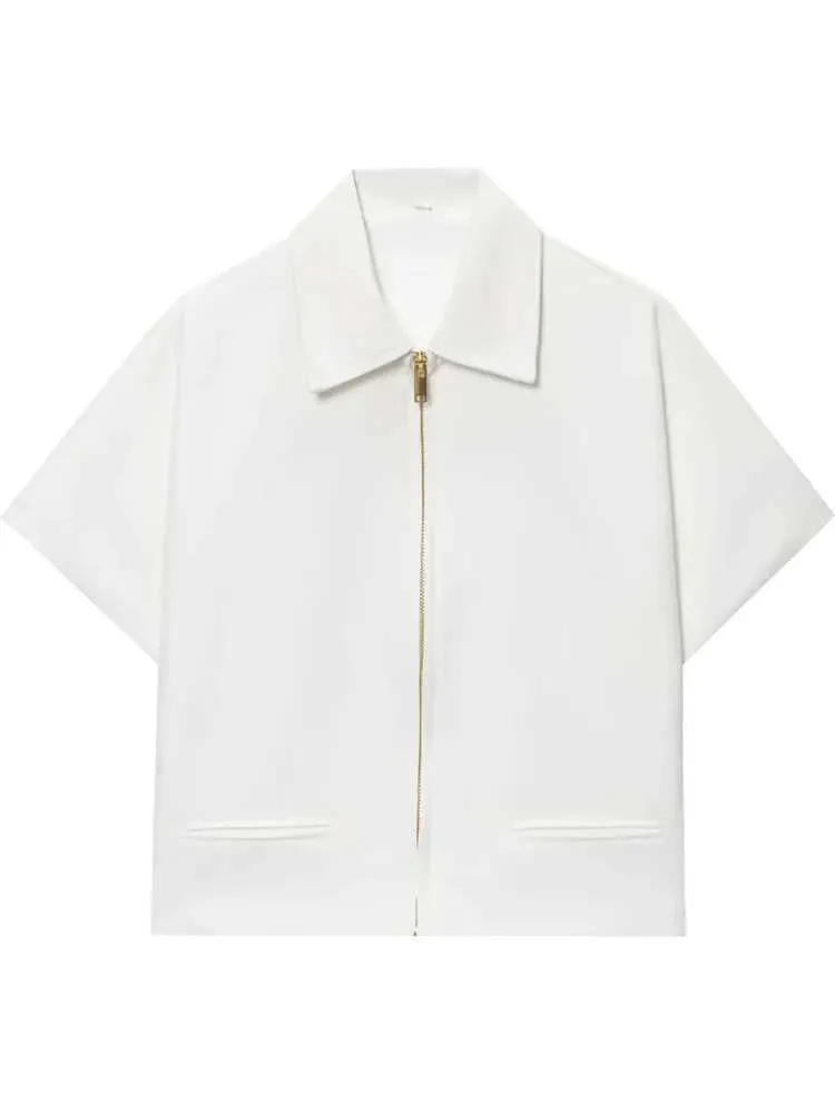 Venora Zip Front Structured Summer Top