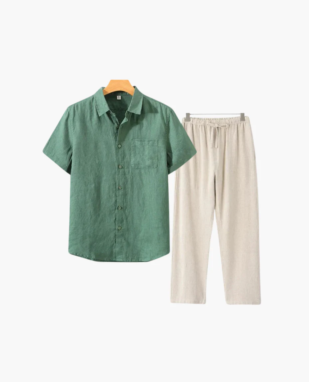 FRIENDZWEAR Short Sleeve Linen Set