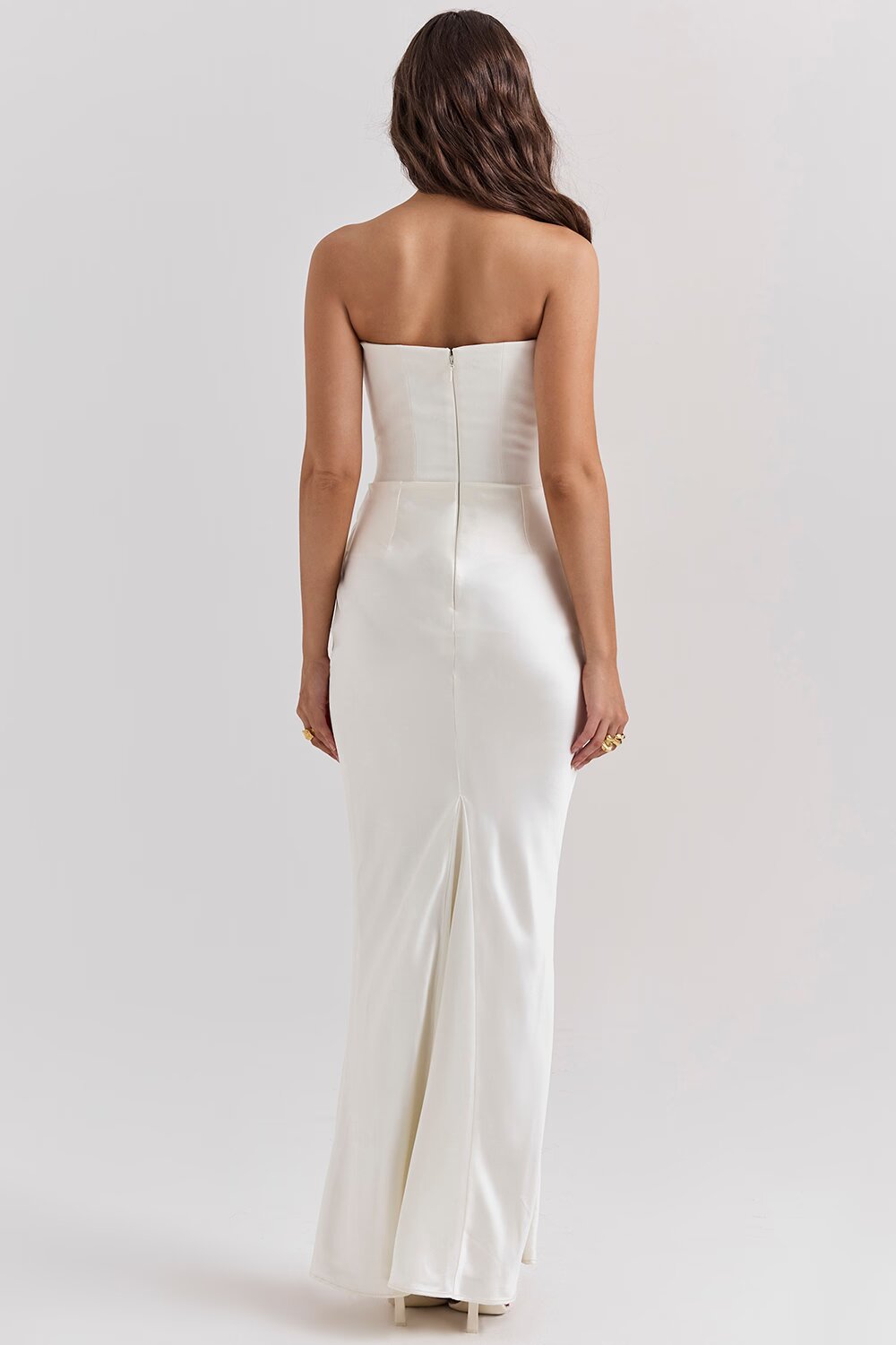 Quillia Satin Formal Maxi Dress