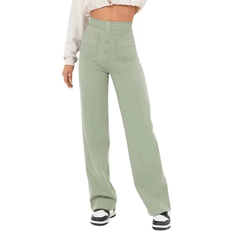 High Waist Wide Leg Pants