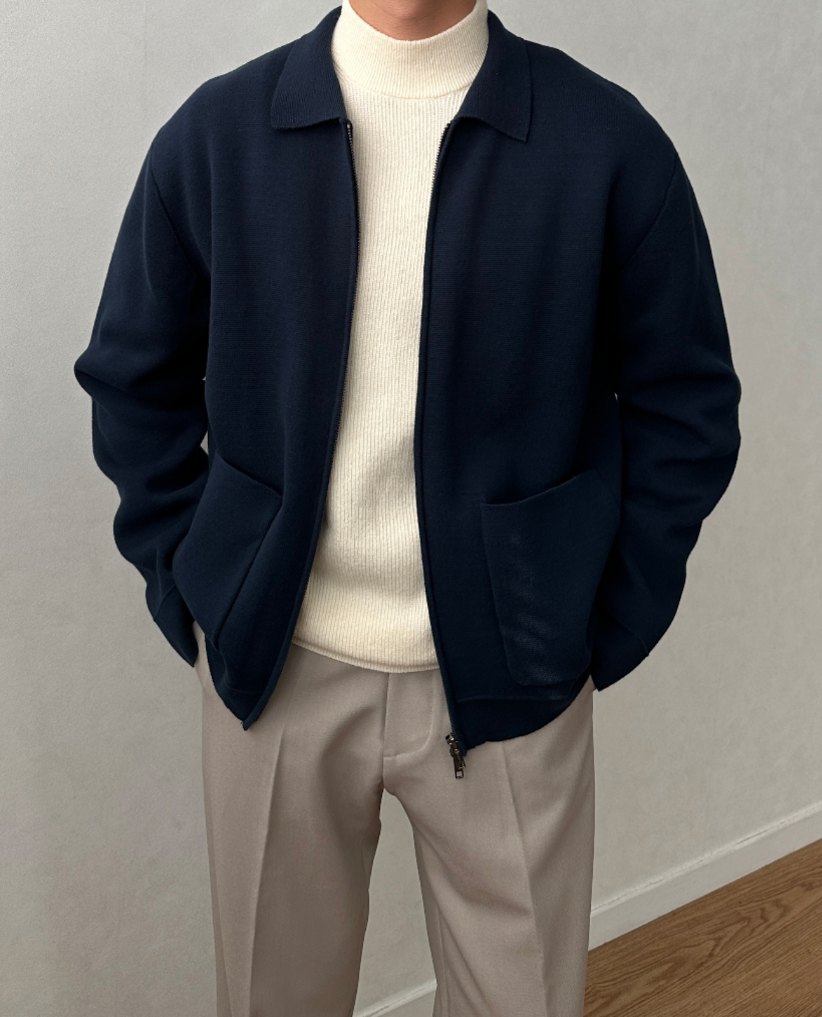 Lille Knit Zip Cardigan