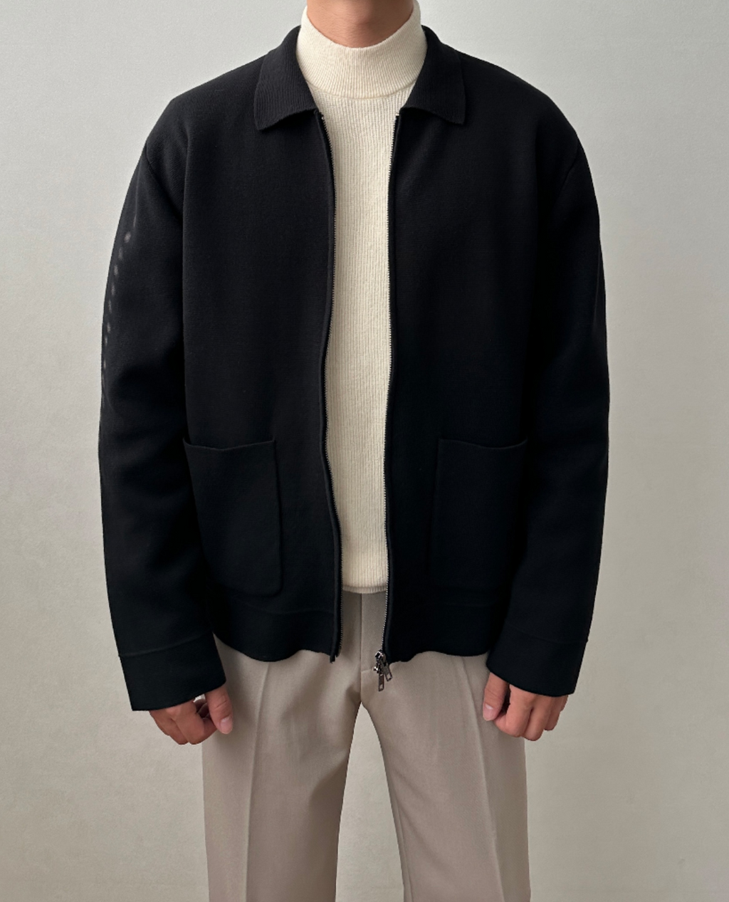 Lille Knit Zip Cardigan