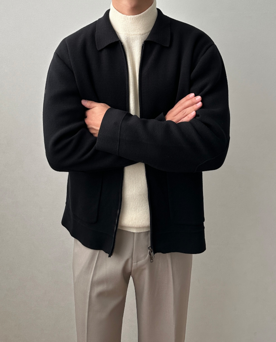 Lille Knit Zip Cardigan