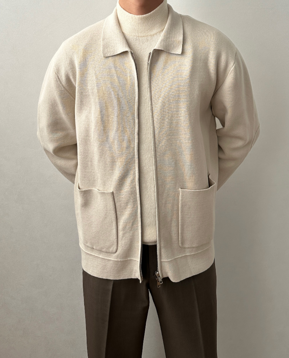 Lille Knit Zip Cardigan