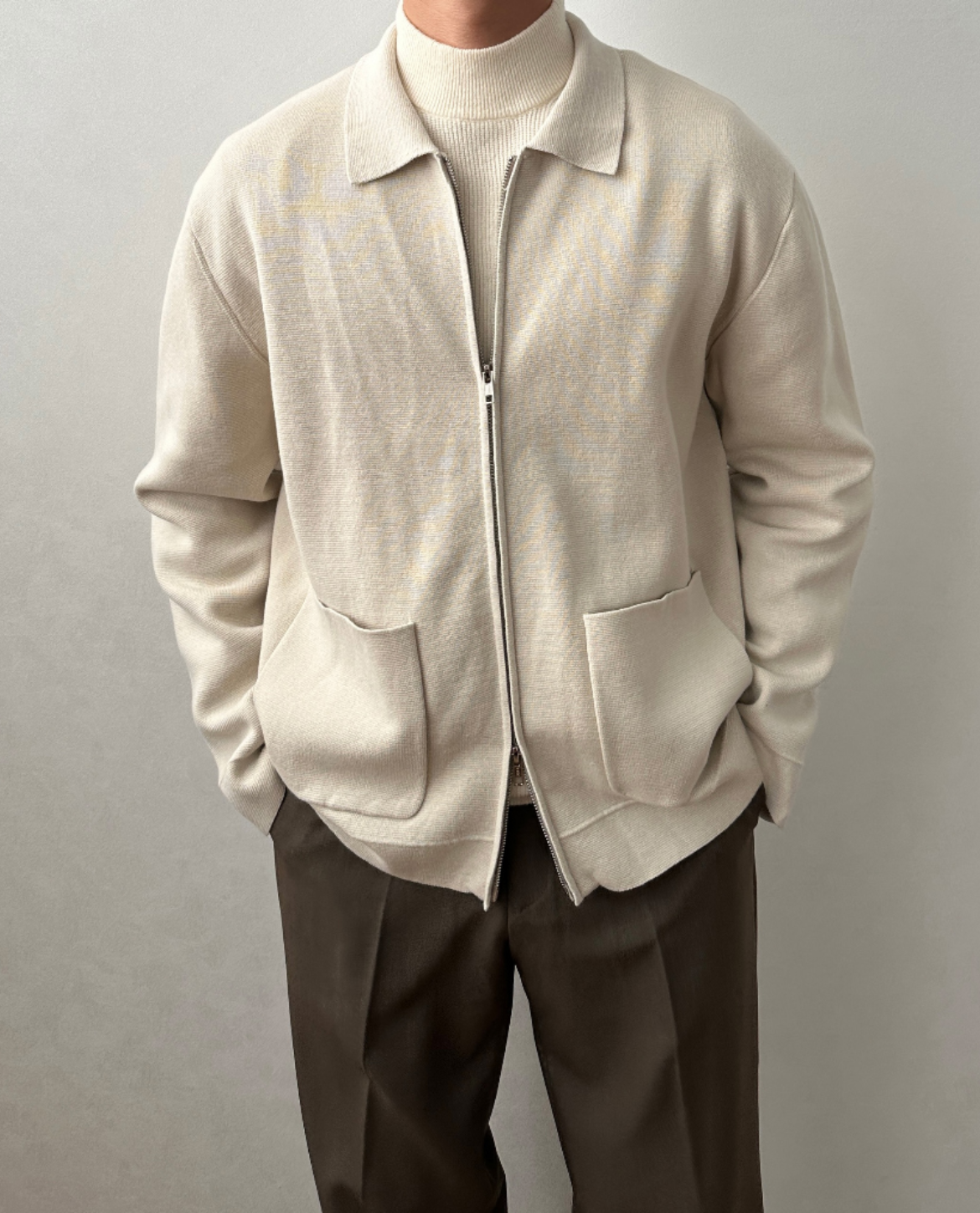 Lille Knit Zip Cardigan