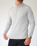 Casual Ribbed Polo Shirt