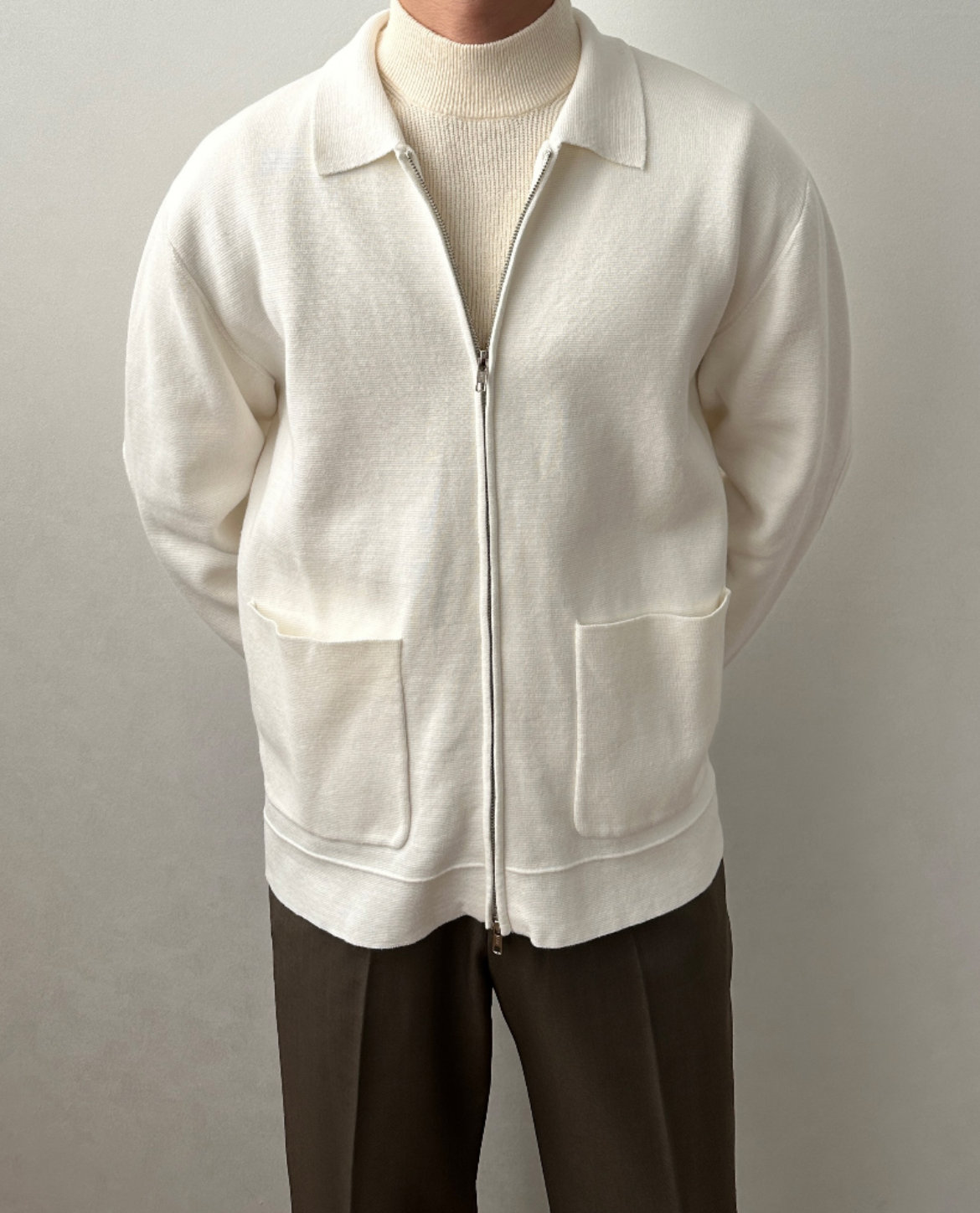 Lille Knit Zip Cardigan