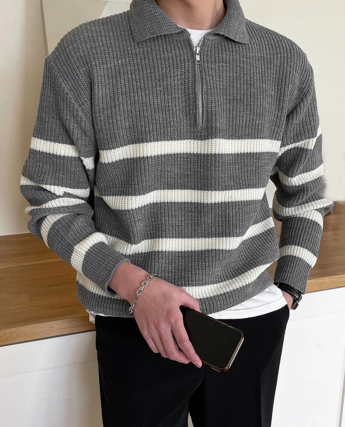 Modena Quarter Zip Sweater