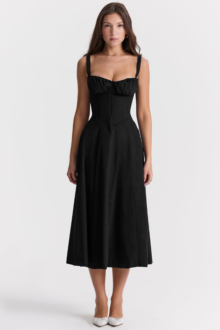Nerianna Ruched Midi Dress