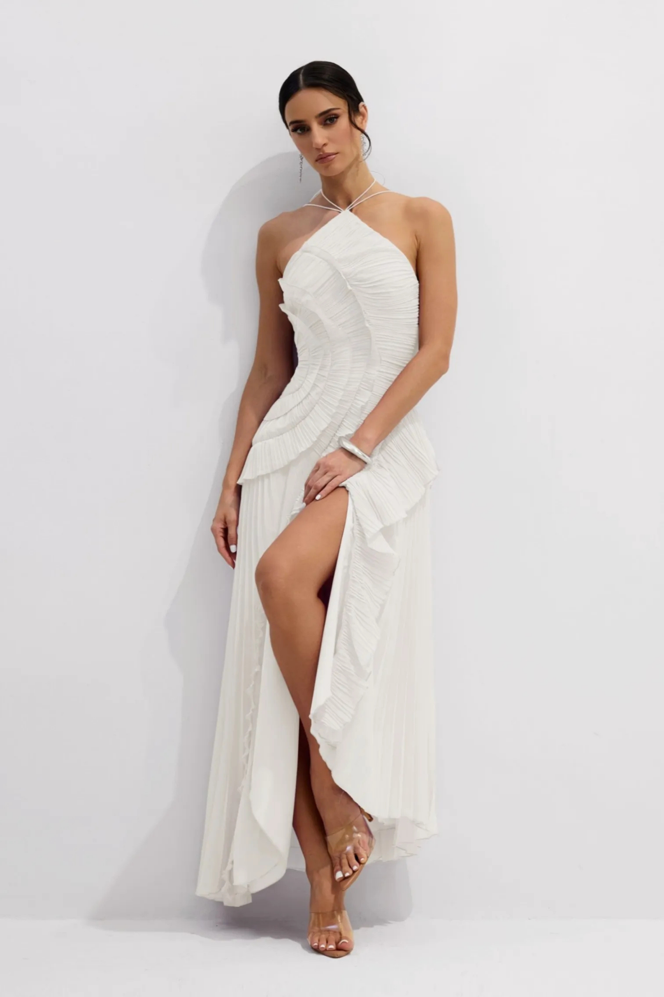 Laghetta Floral Wedding Guest Maxi Dress