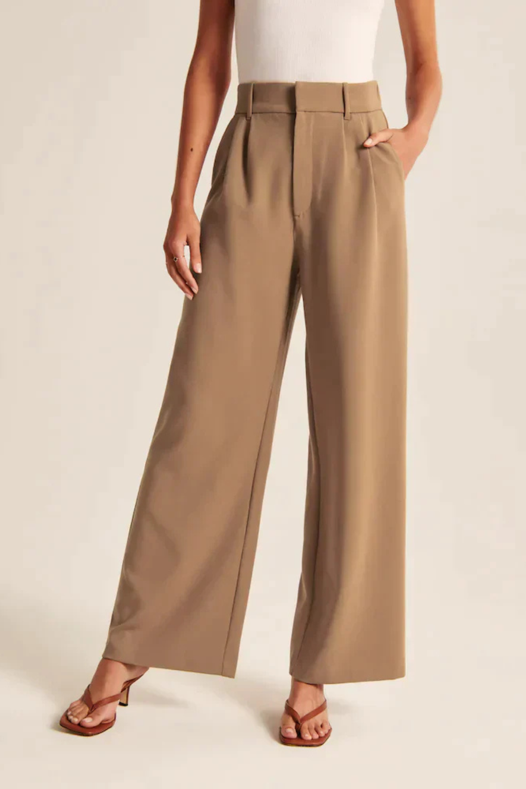 Lucia Brown Tailored Pants Women