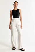 Lucia White Tailored Pants Women