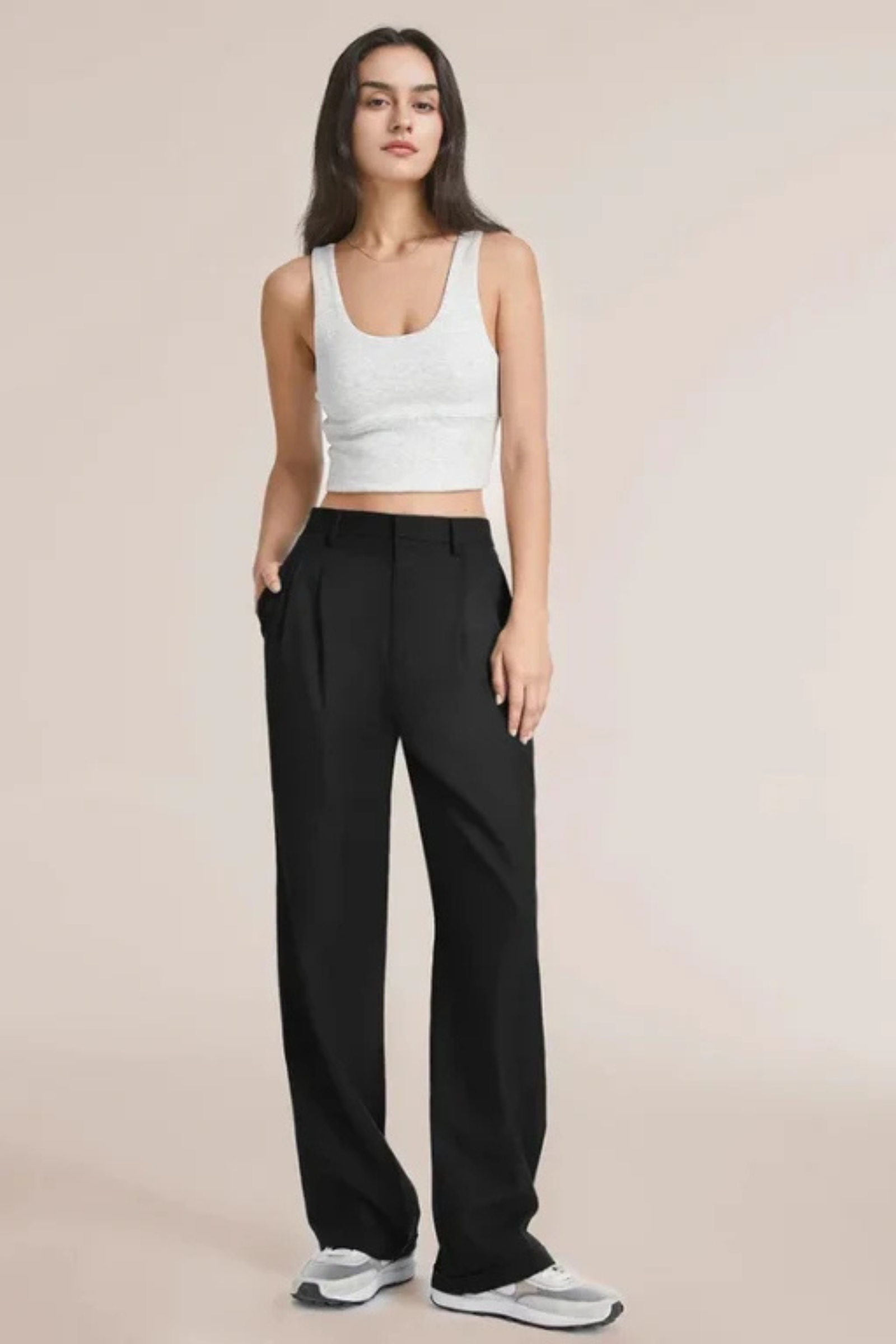 Lucia Black Tailored Pants Women