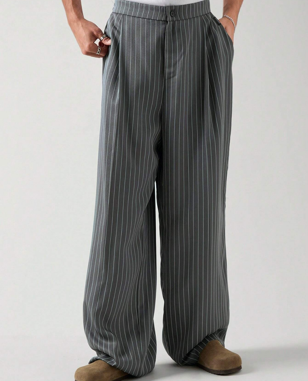 Cannes Pinstripe Trousers