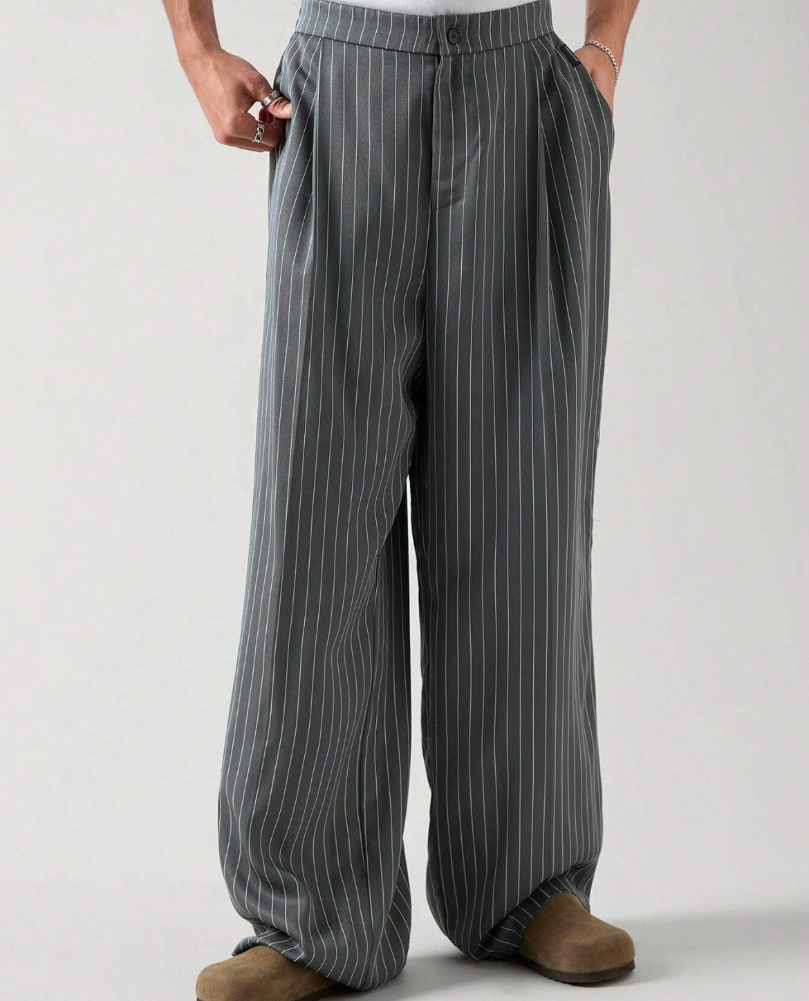 Cannes Pinstripe Trousers