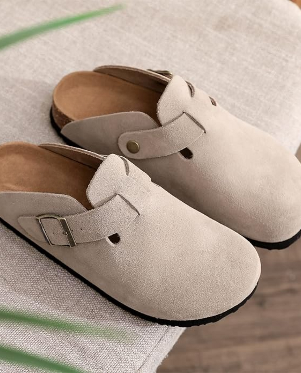 Riva Suede Clogs