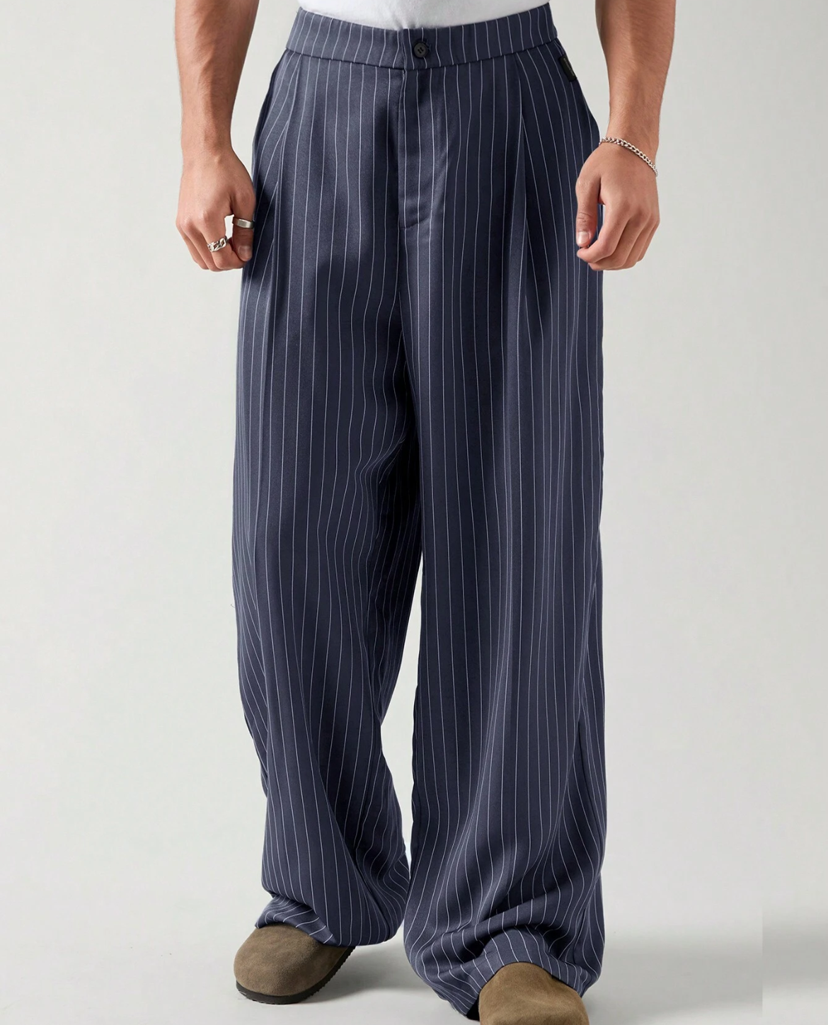 Cannes Pinstripe Trousers