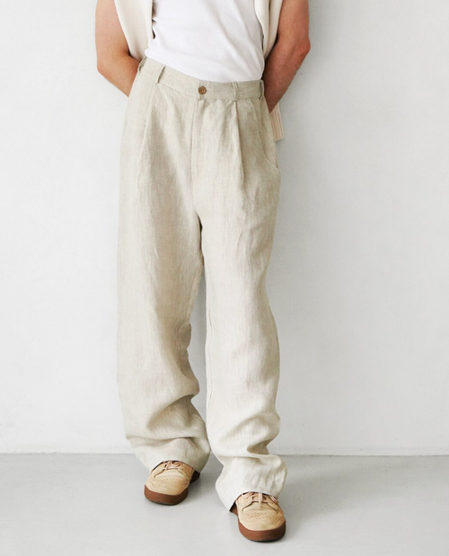 Capri Linen Relaxed Trousers