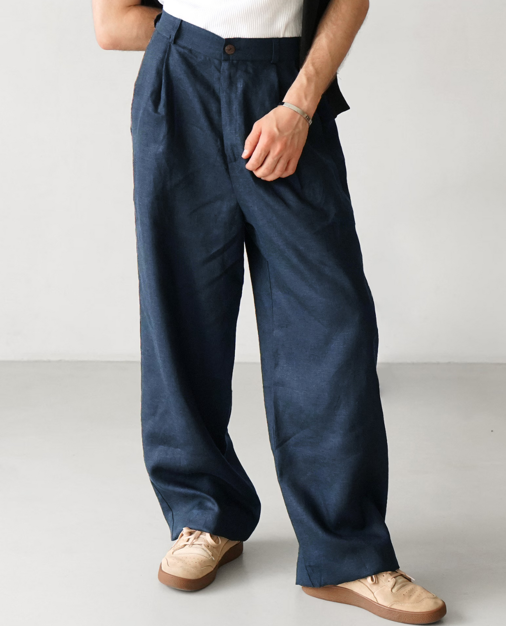 Capri Linen Relaxed Trousers