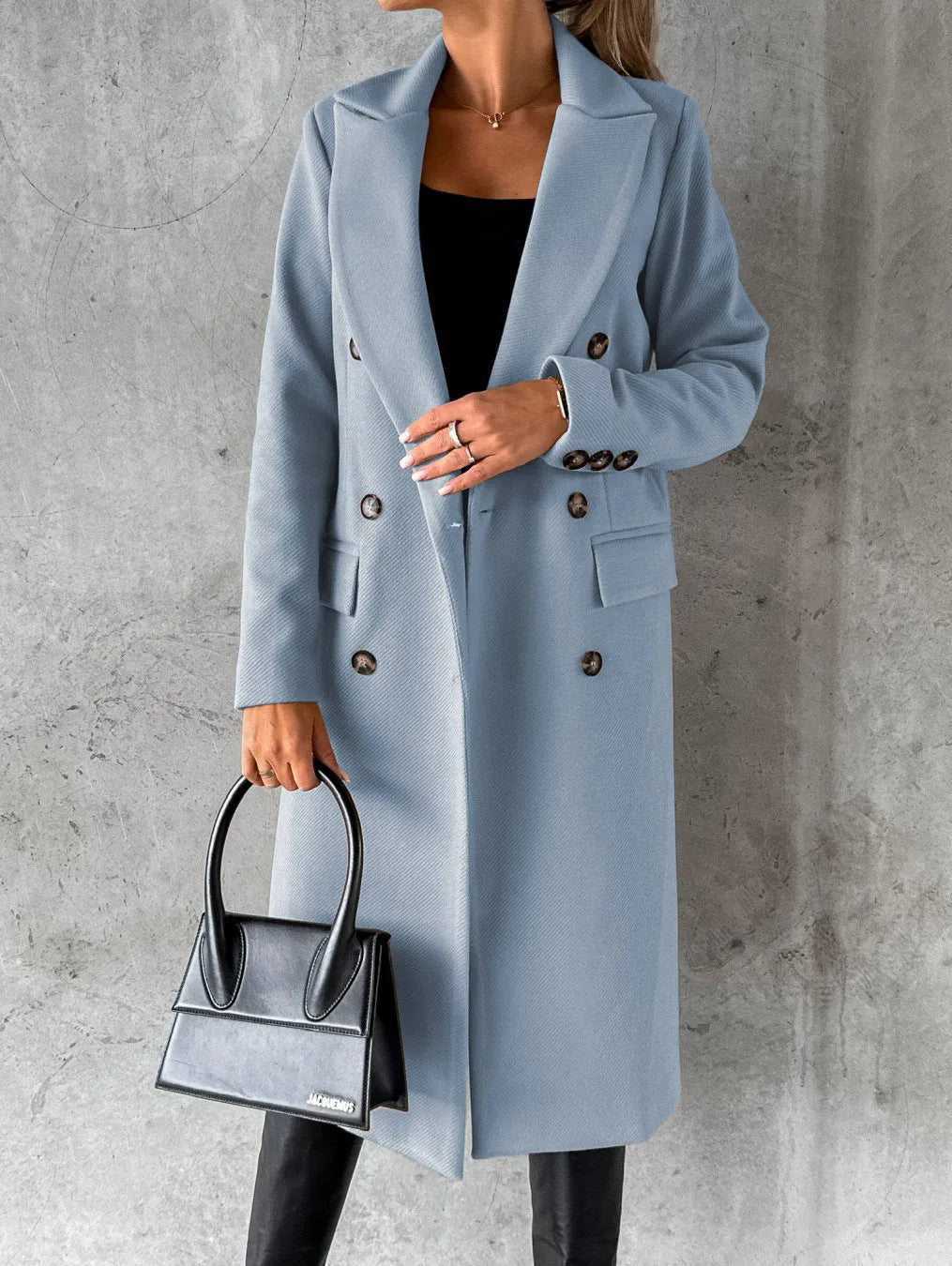 Vittoria Double Breasted Long Coat