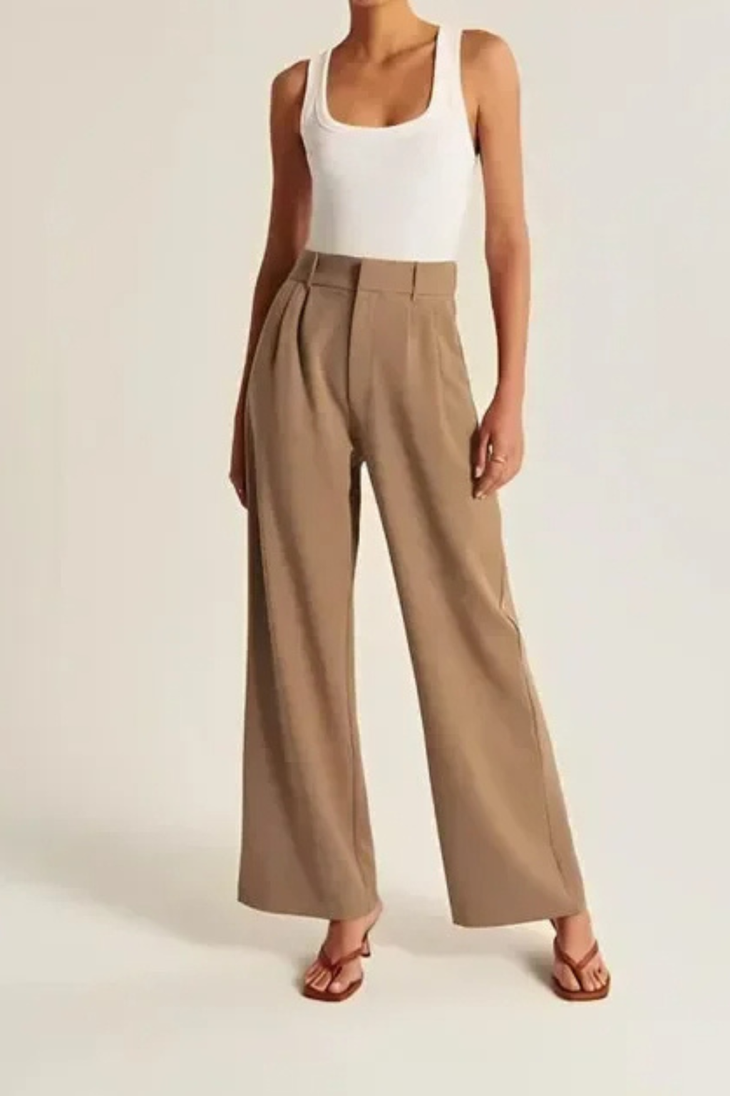Lucia Brown Tailored Pants Women