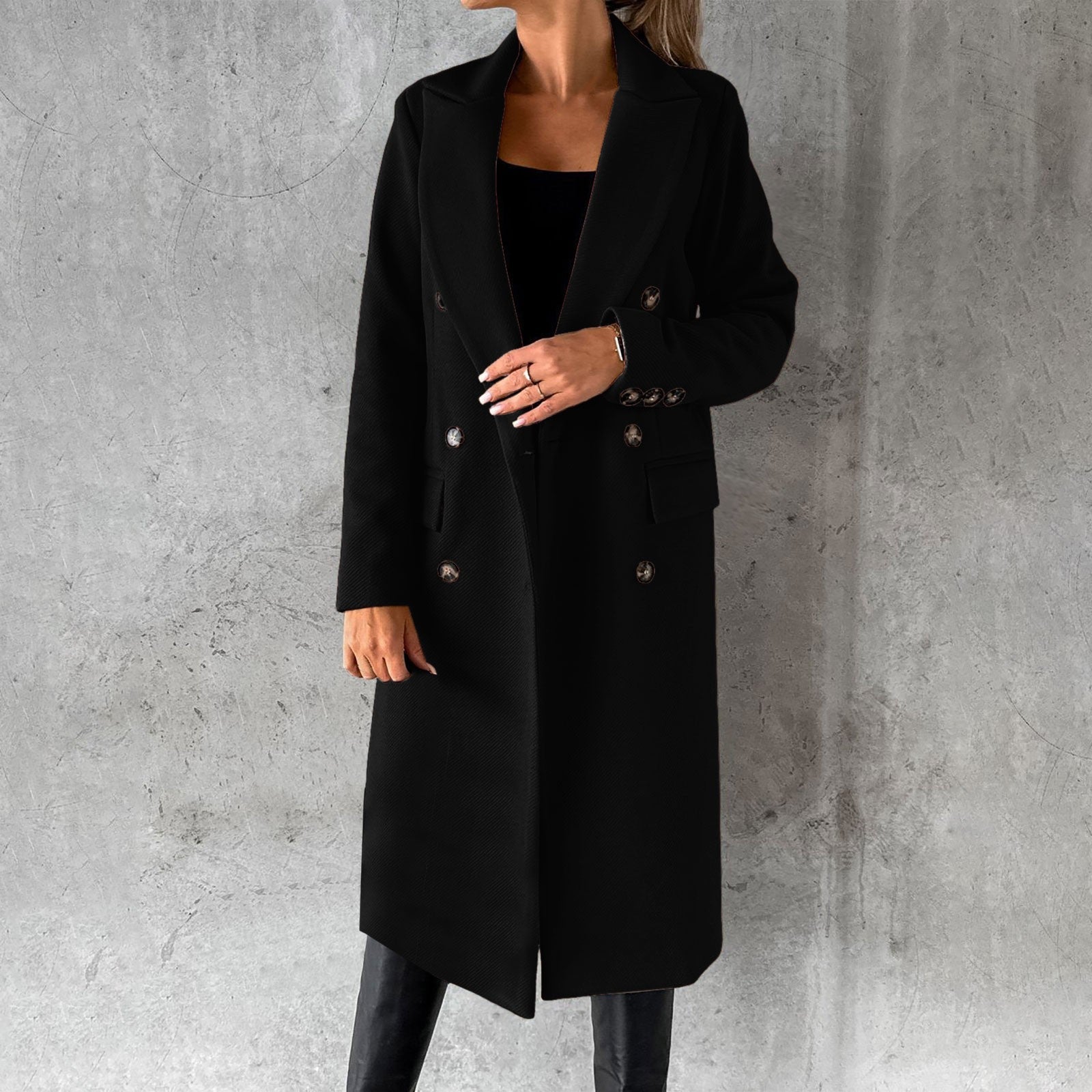 Vittoria Double Breasted Long Coat