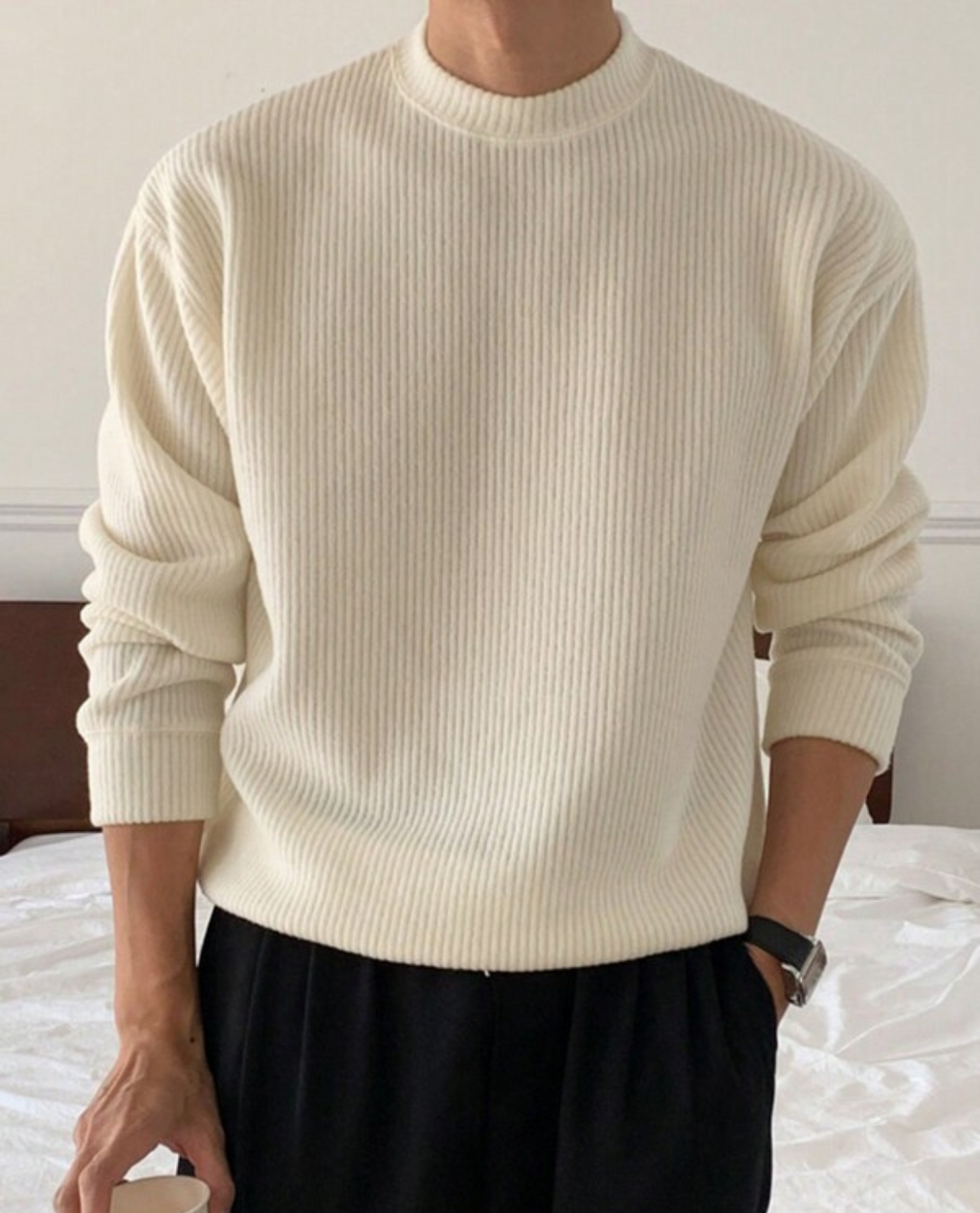 Renier Ribbed Knit Sweater