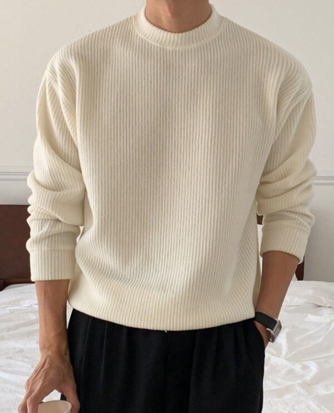 Renier Ribbed Knit Sweater