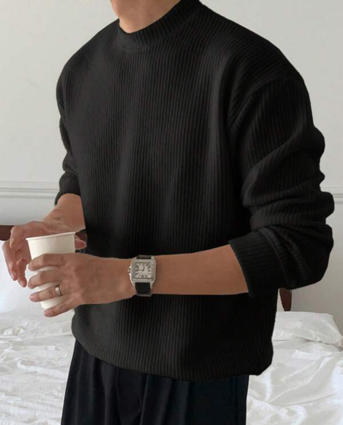 Renier Ribbed Knit Sweater