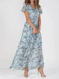 Ismeria Floral Garden Party Wedding Guest Maxi Dress
