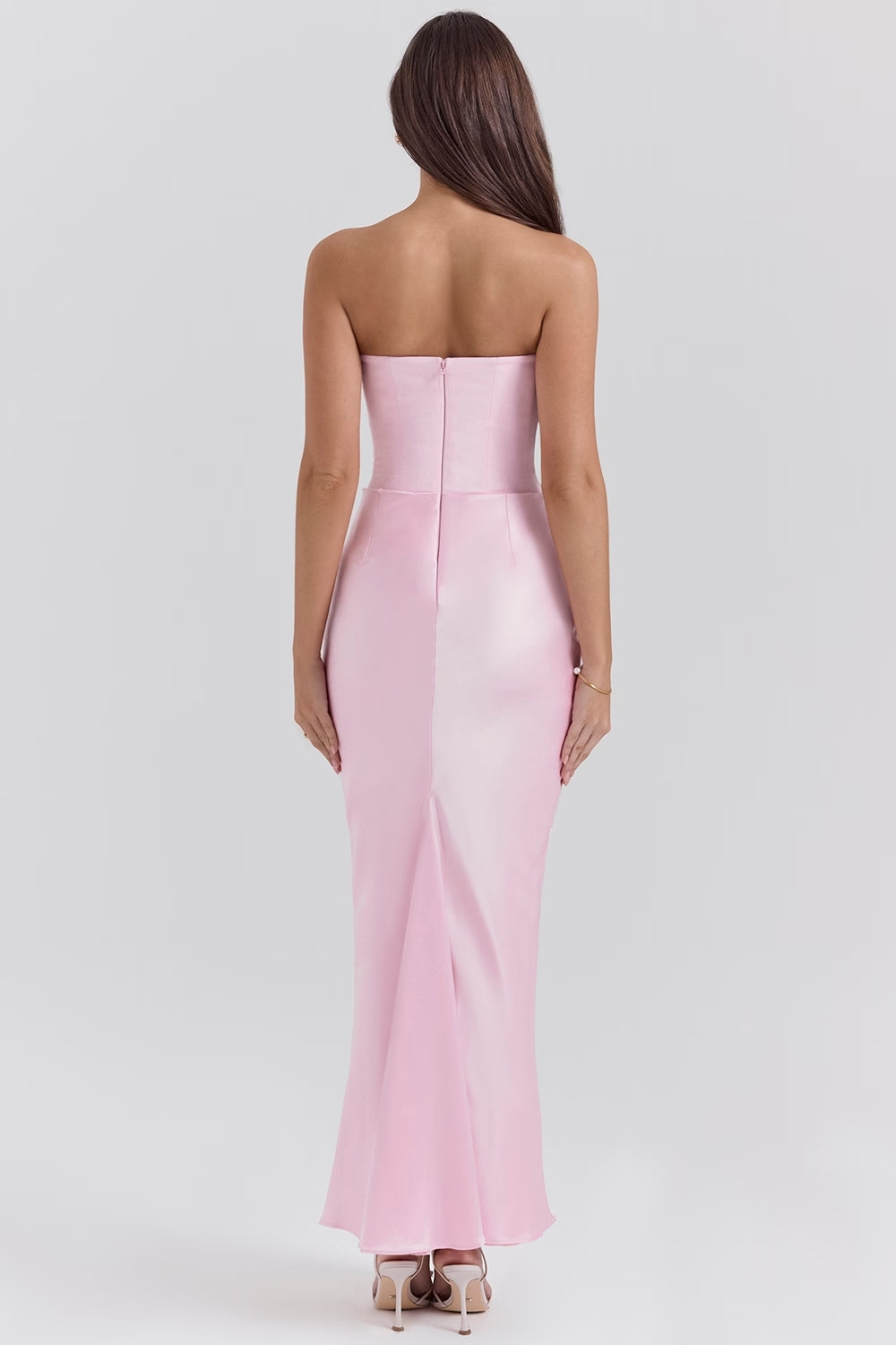Quillia Satin Formal Maxi Dress