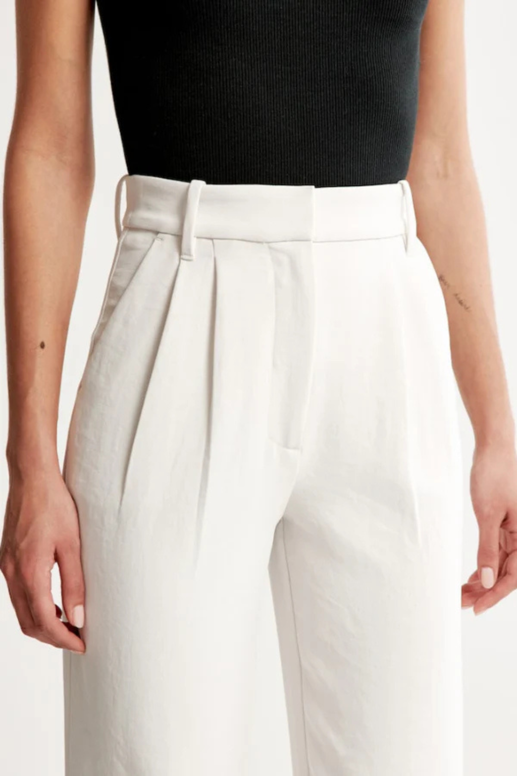 Lucia White Tailored Pants Women