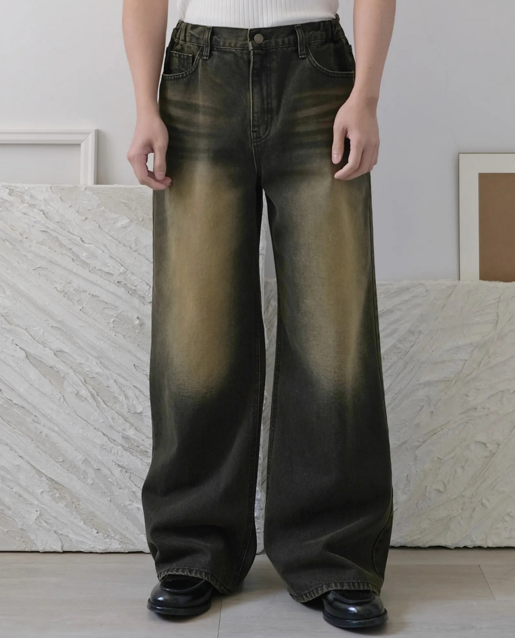 Napoli Yellow Wash Relaxed Jeans
