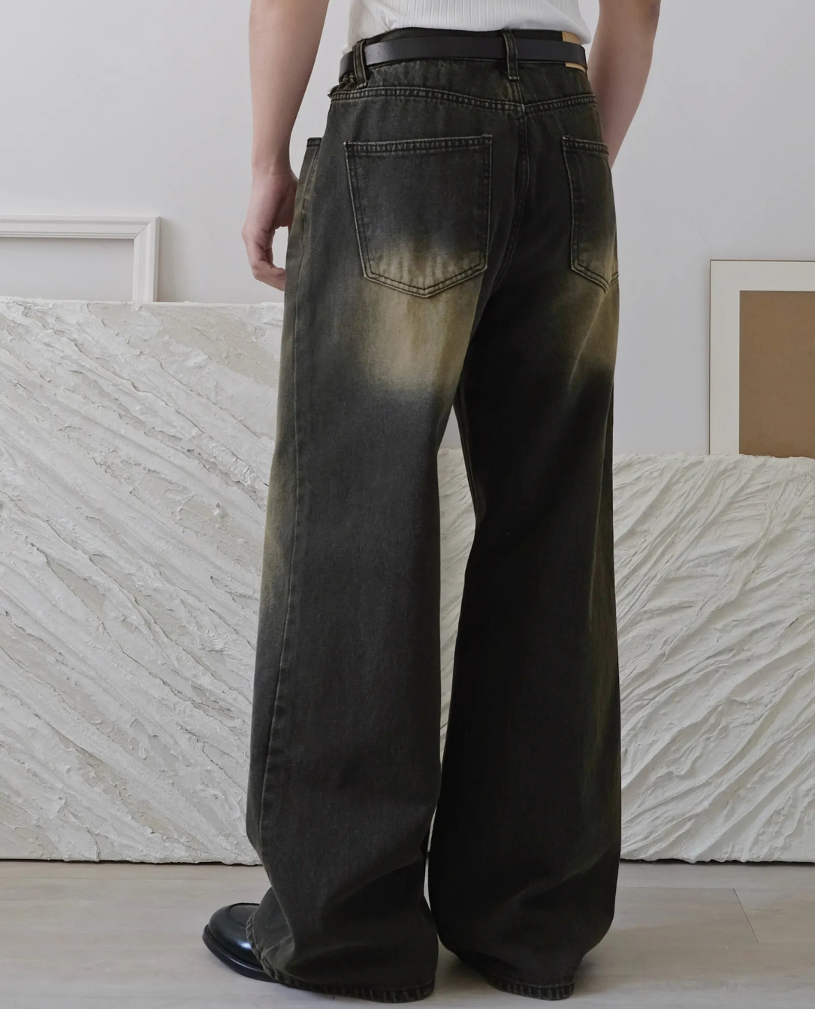 Napoli Yellow Wash Relaxed Jeans