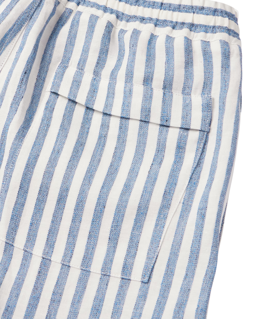 St. Tropez Striped Linen Shorts
