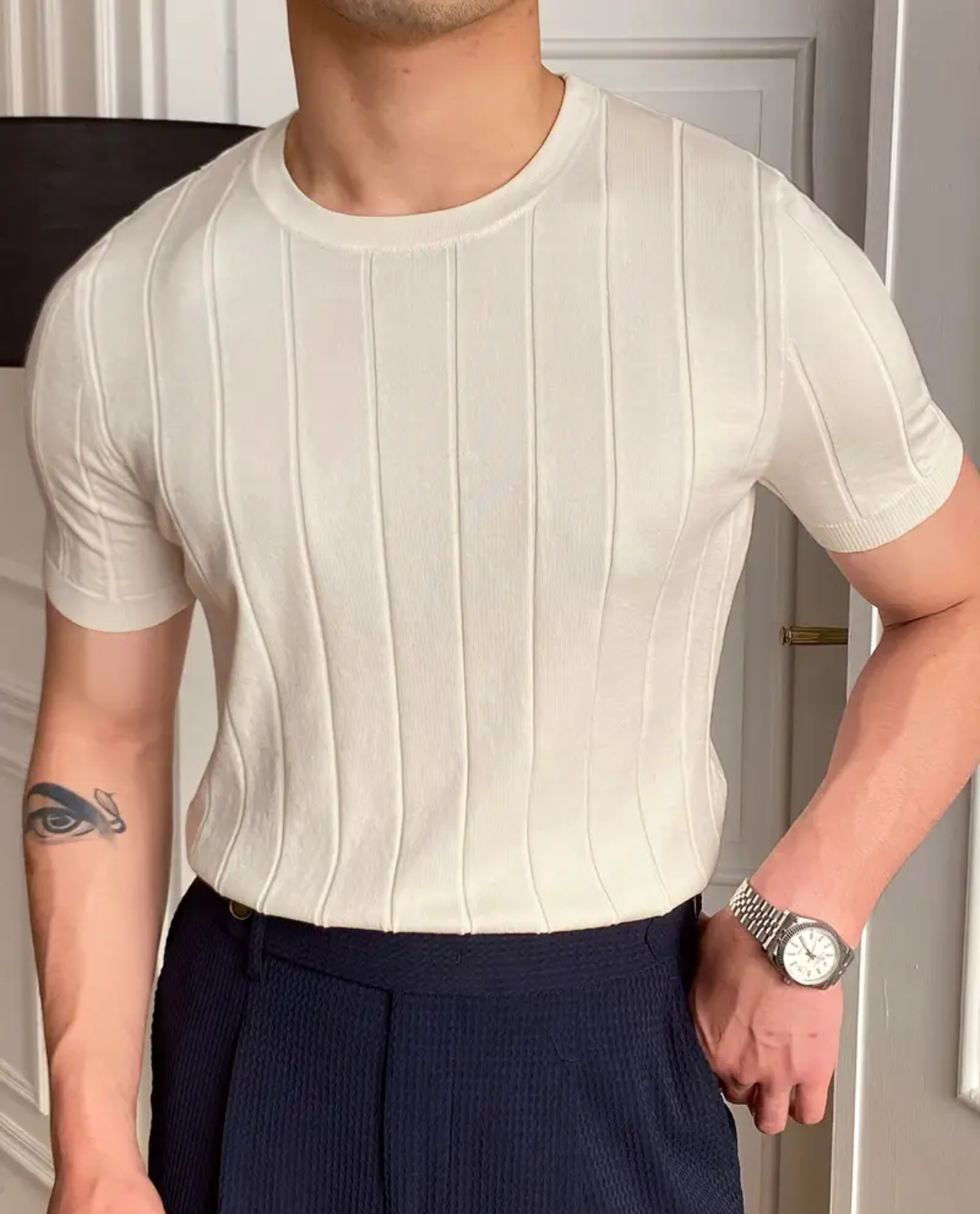 Patmos Pleated T-Shirt
