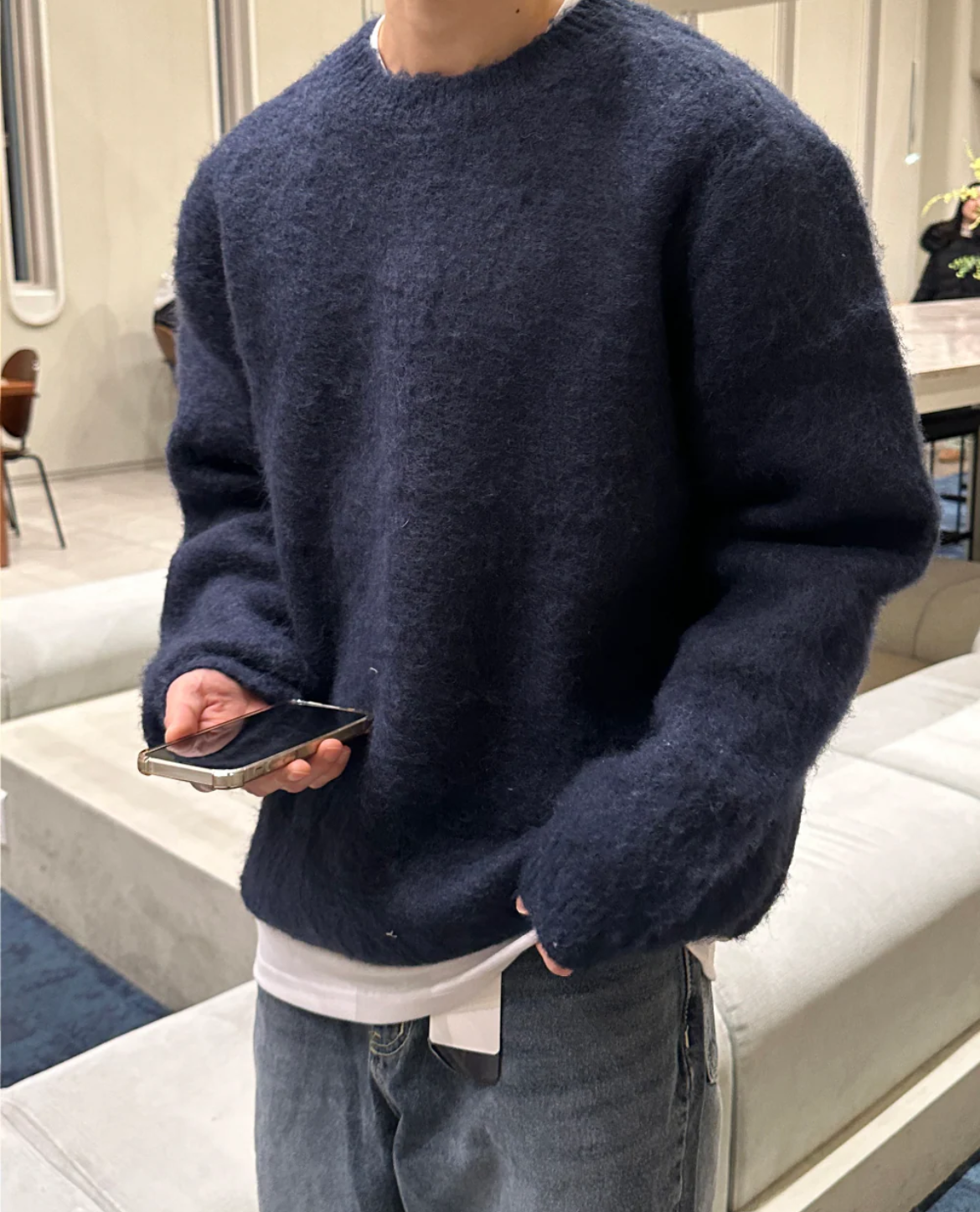 Milano Knit Wool Textured Sweater