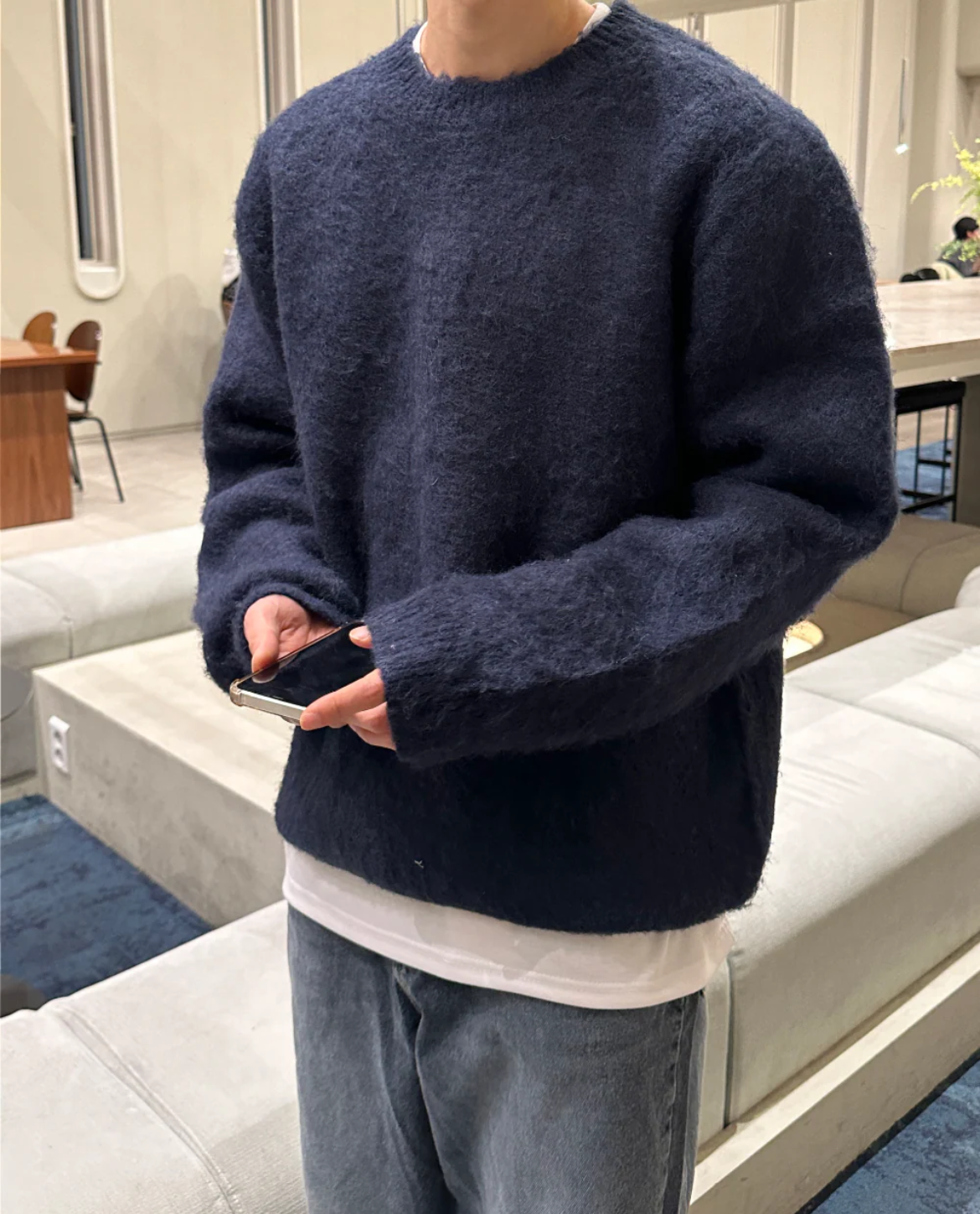Milano Knit Wool Textured Sweater