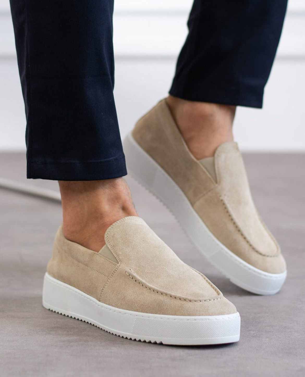 Benidom Suede Slip Ons