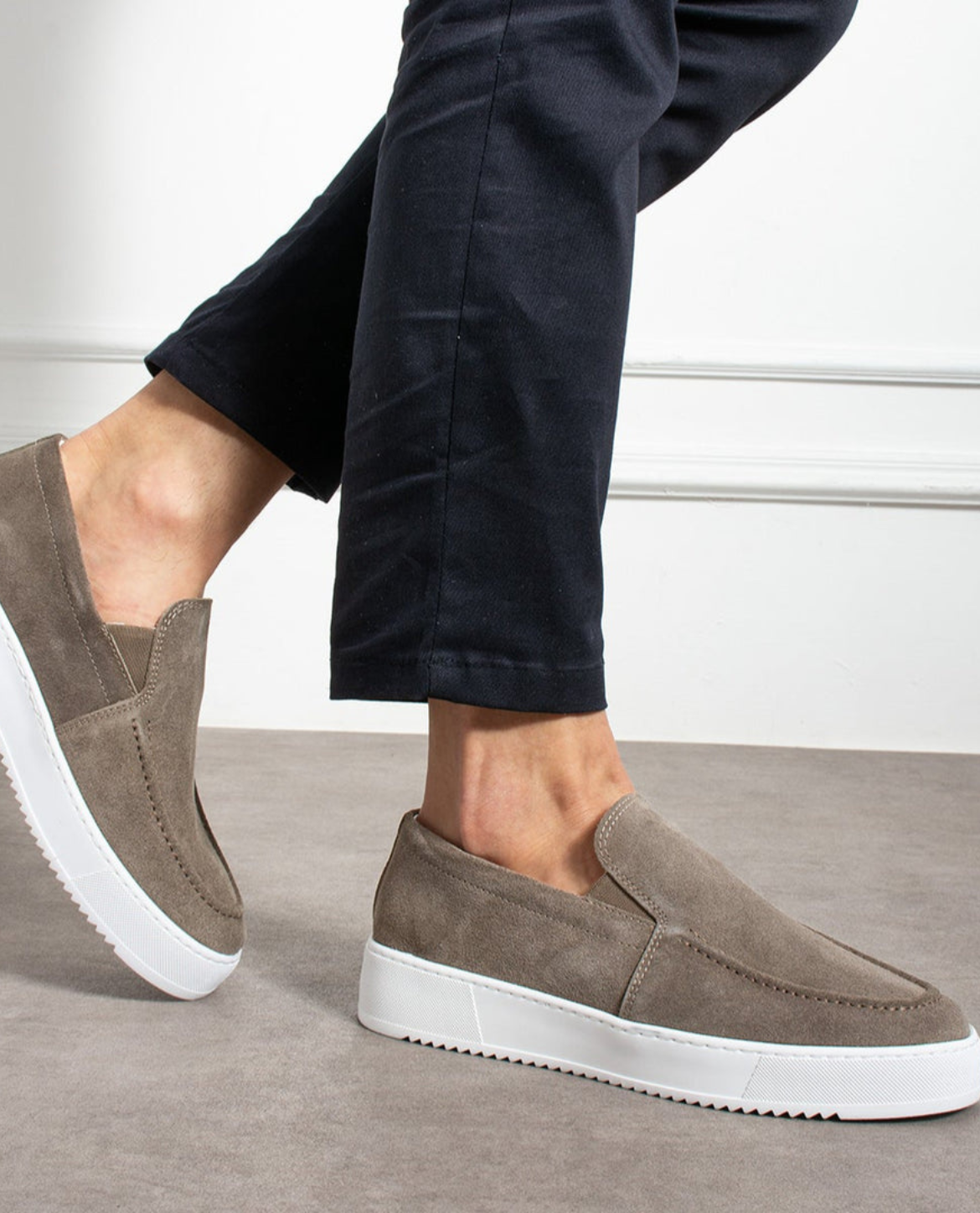 Benidom Suede Slip Ons