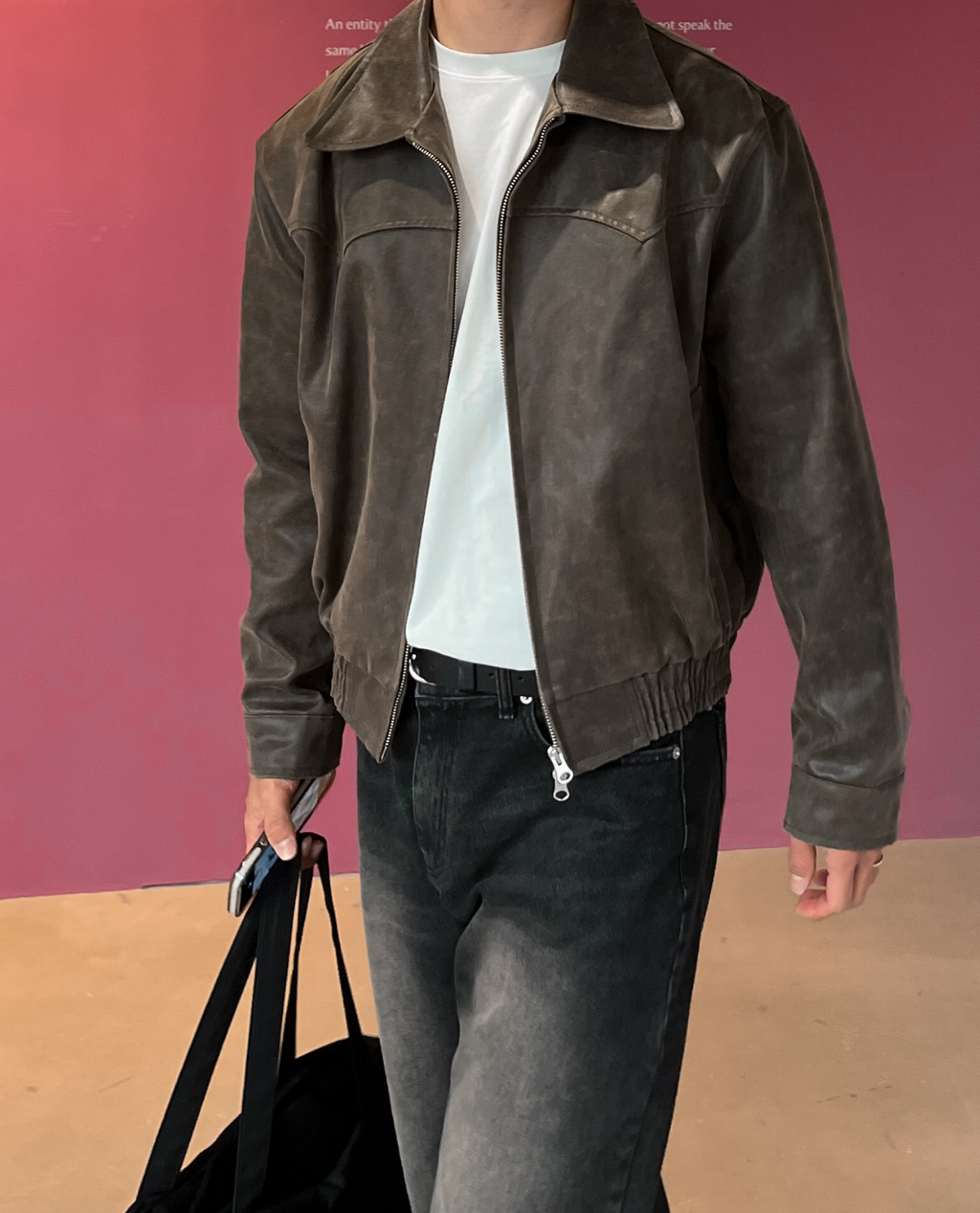 Havre Cropped Leather Jacket