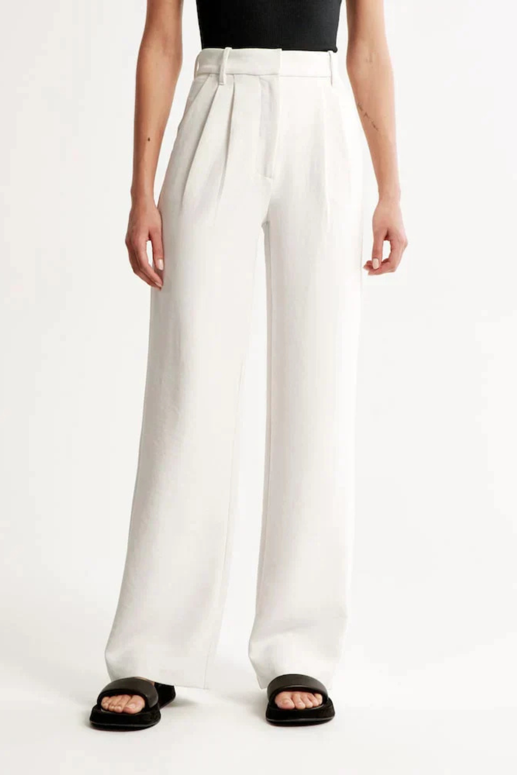 Lucia White Tailored Pants Women