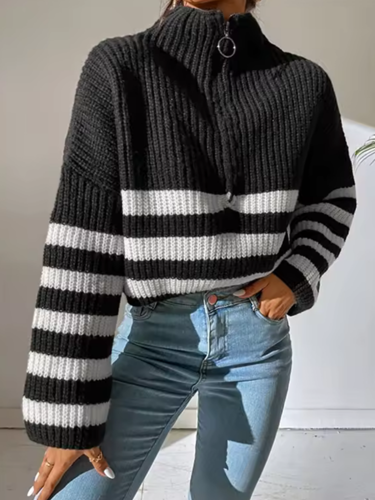 Violetta Zippered Top