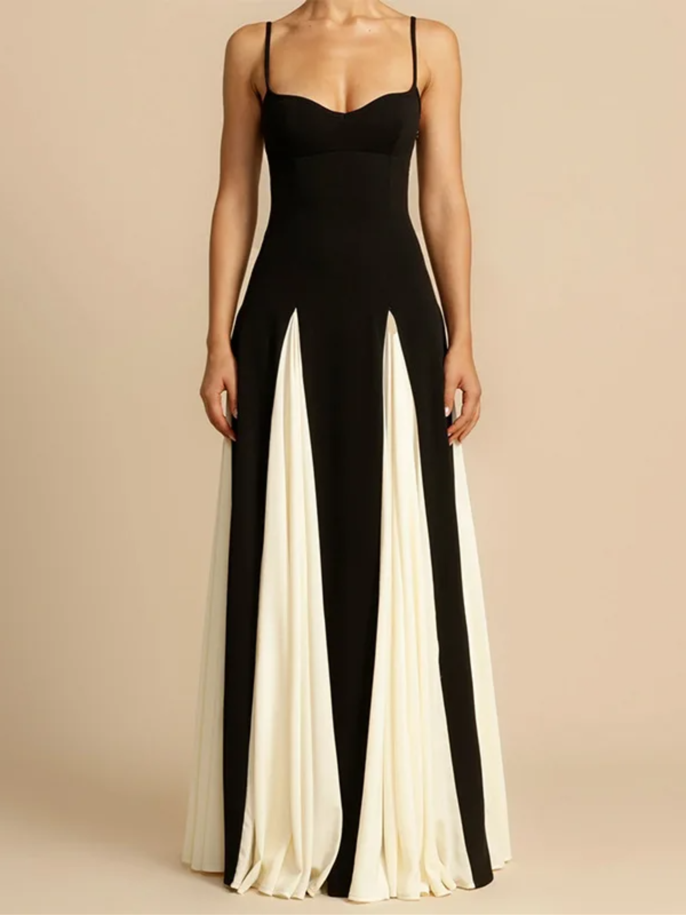 Angélique Flared Formal Wedding Guest Maxi Dress